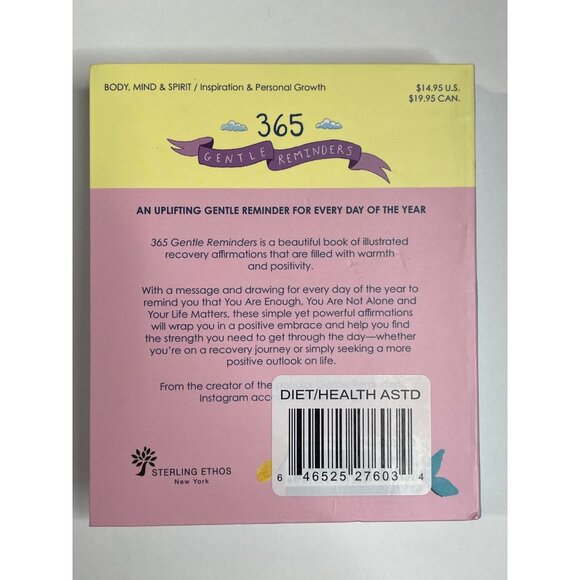 365 Gentle Reminders Positive Affirmations Natalie Dormady Book Self Esteem - Picture 4 of 4